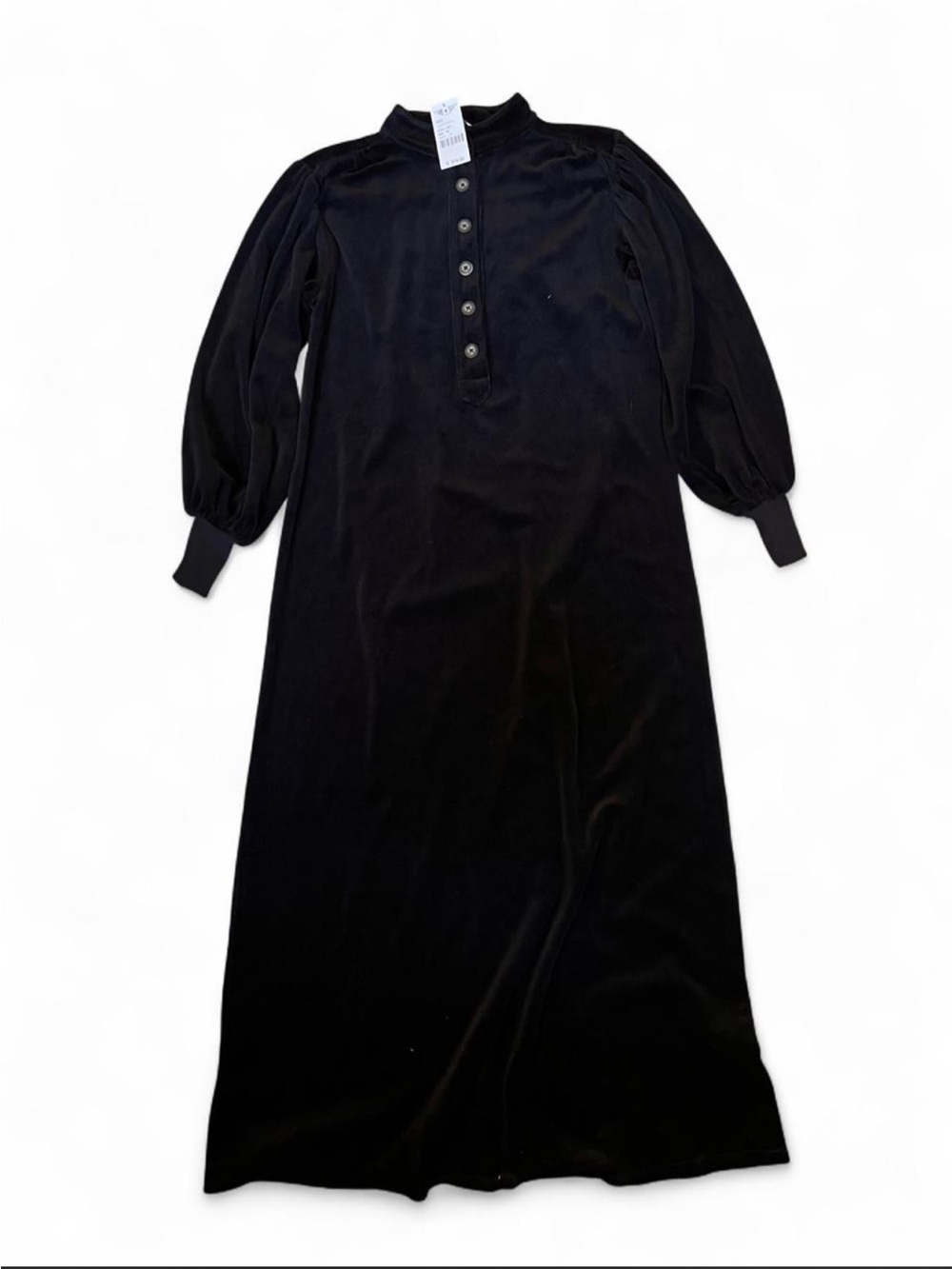 Hard Tail Forever black velvet (velour) maxi dress